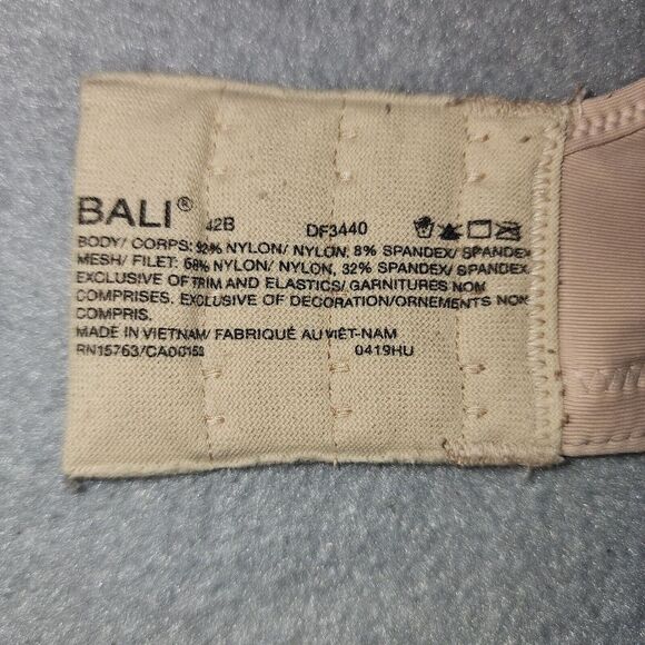 Bali One Smooth U Ultra Lite Spacer Wireless Bra Nude DF3440 42B - Picture 3 of 3